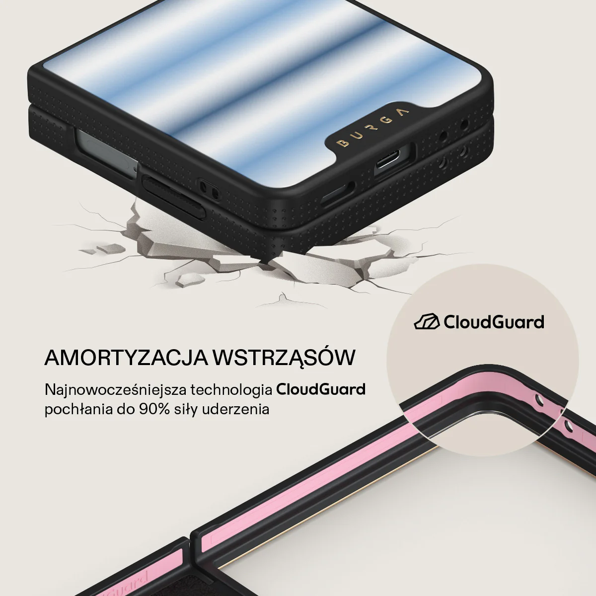 White Noise - Samsung Galaxy Z Flip 7 Etui - Image 7