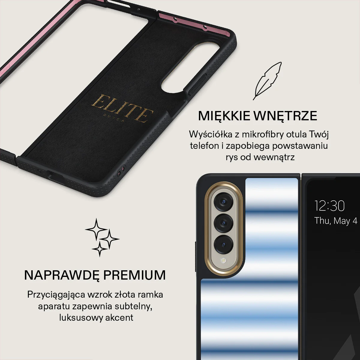 White Noise - Samsung Galaxy Z Fold 4 Etui - Image 11