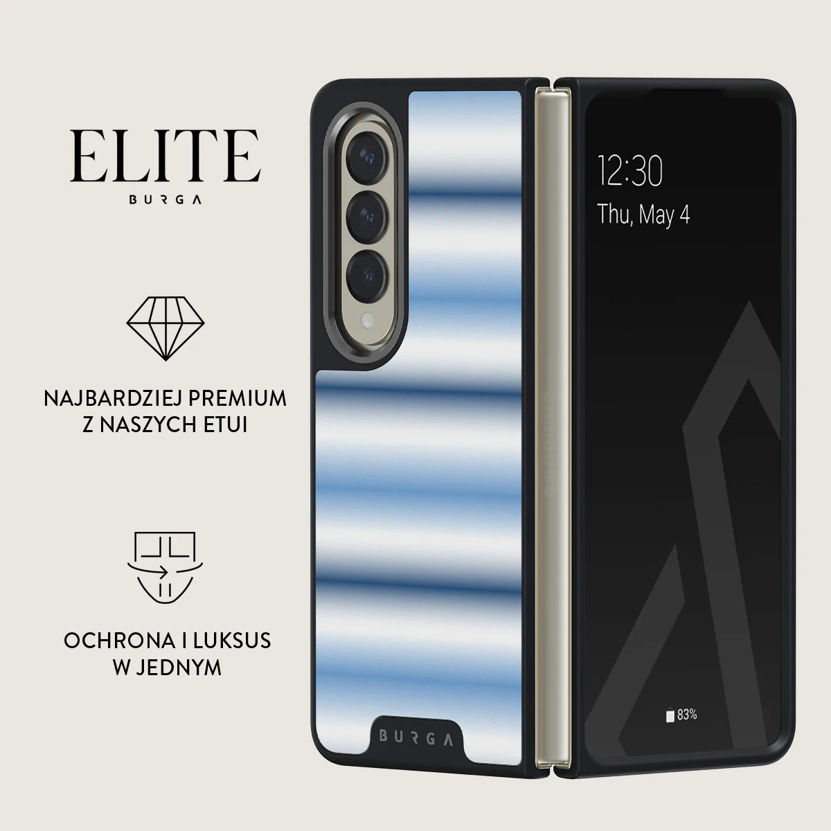White Noise - Samsung Galaxy Z Fold 4 Etui - Image 14