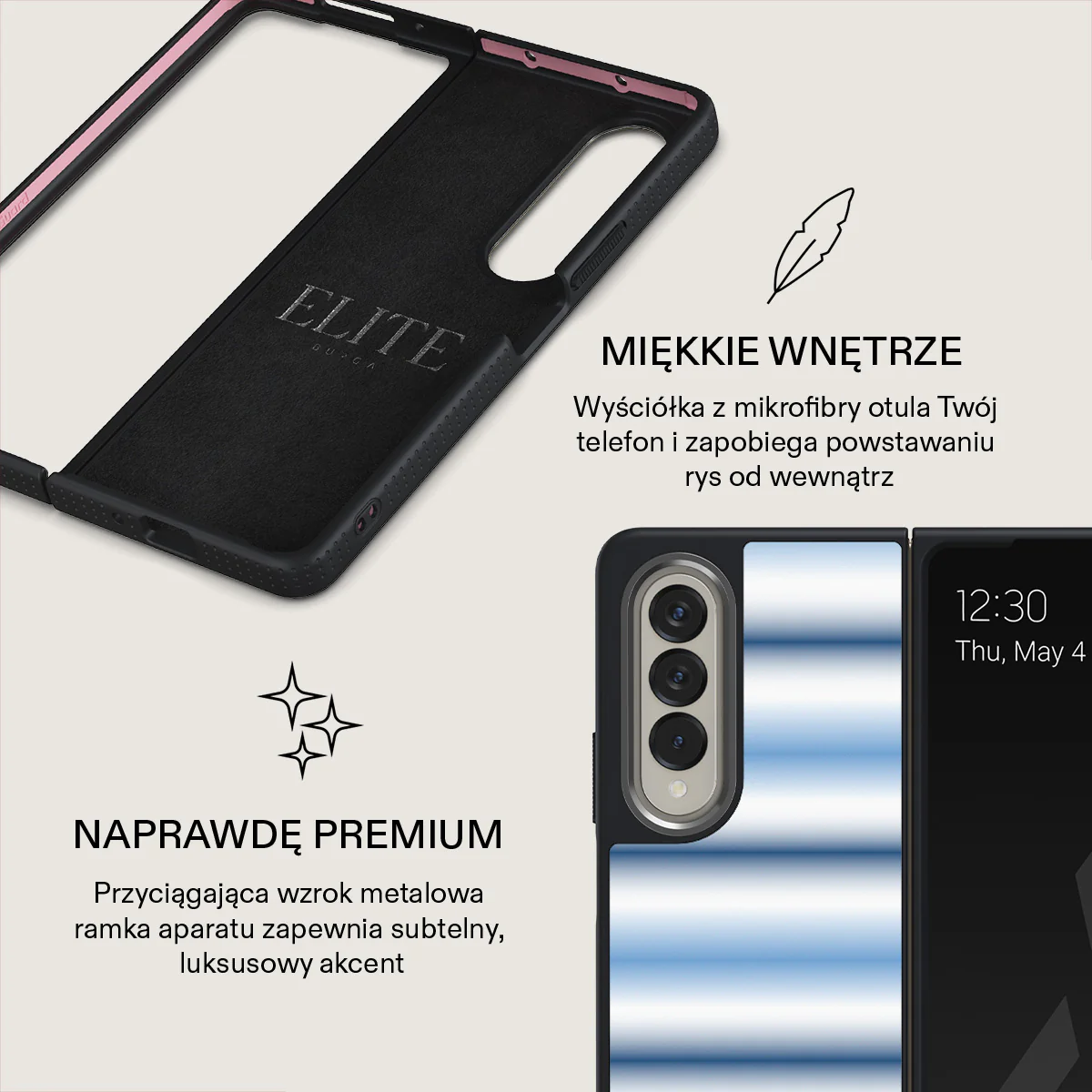 White Noise - Samsung Galaxy Z Fold 4 Etui - Image 18