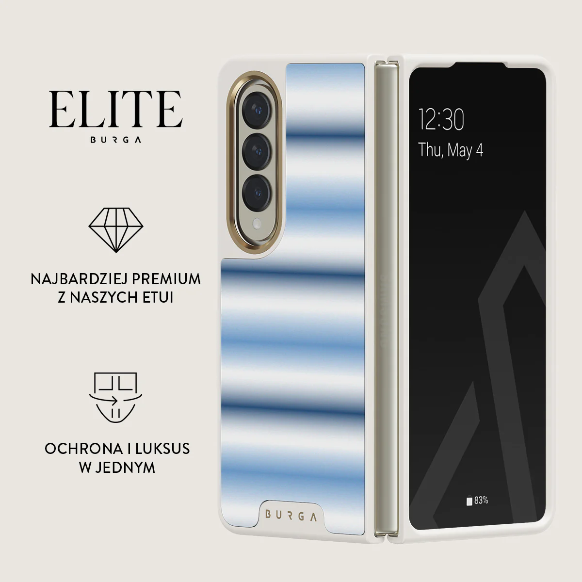 White Noise - Samsung Galaxy Z Fold 4 Etui - Image 21