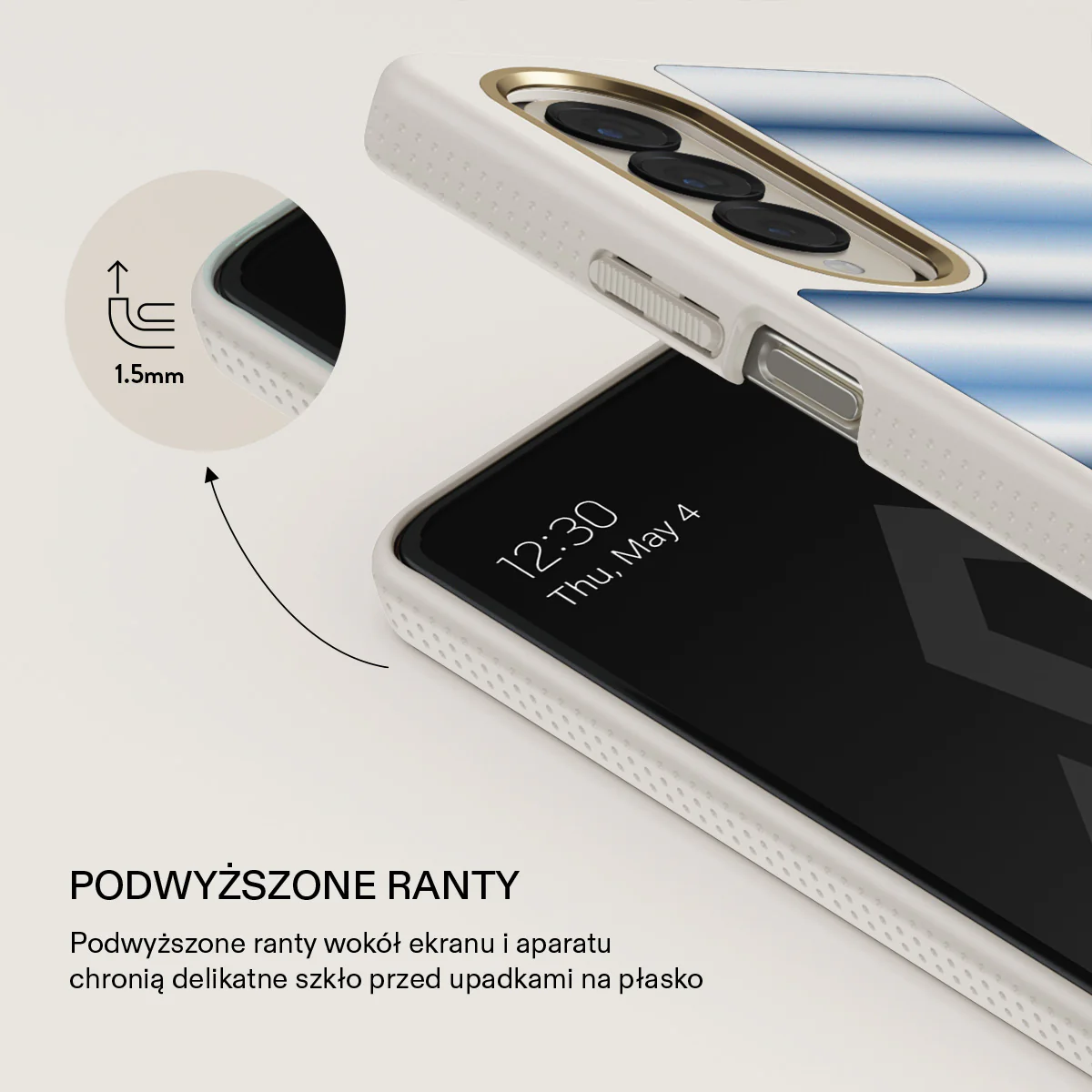 White Noise - Samsung Galaxy Z Fold 4 Etui - Image 23