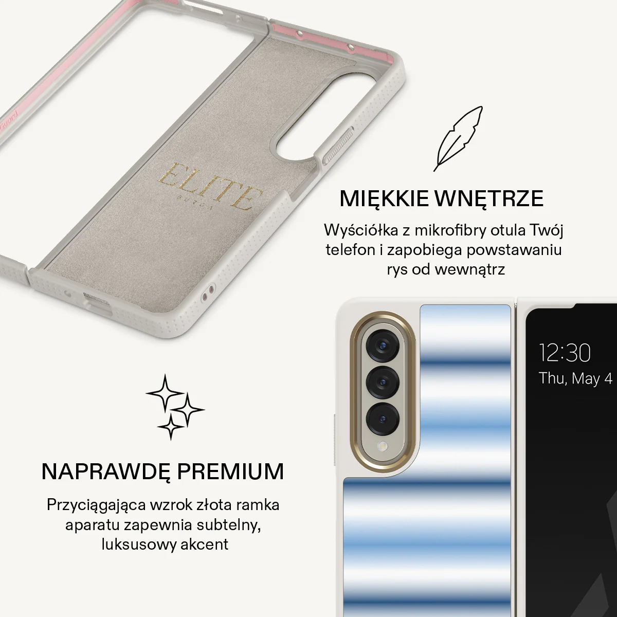 White Noise - Samsung Galaxy Z Fold 4 Etui - Image 25