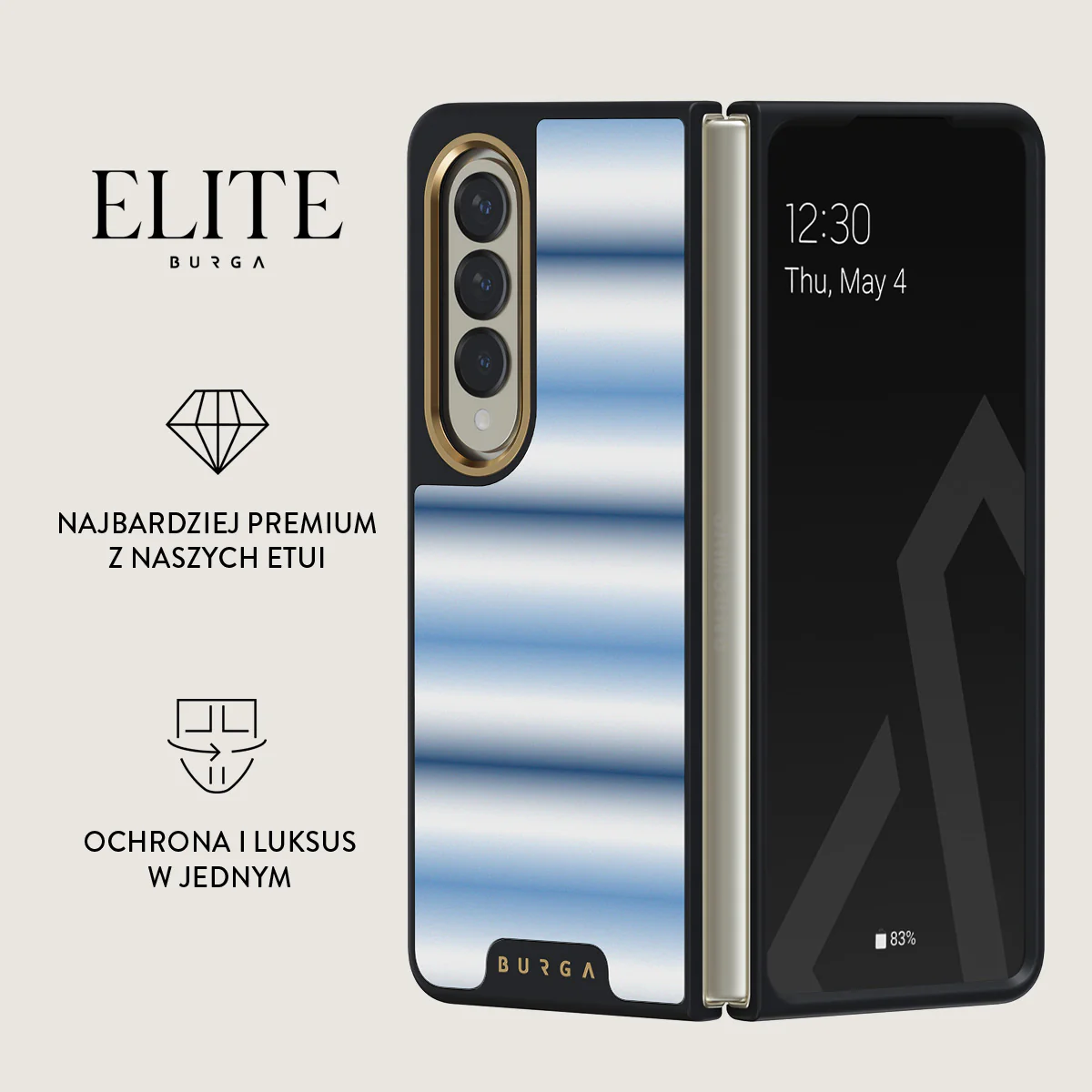 White Noise - Samsung Galaxy Z Fold 4 Etui - Image 7