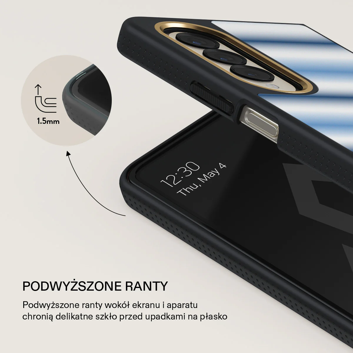 White Noise - Samsung Galaxy Z Fold 4 Etui - Image 9