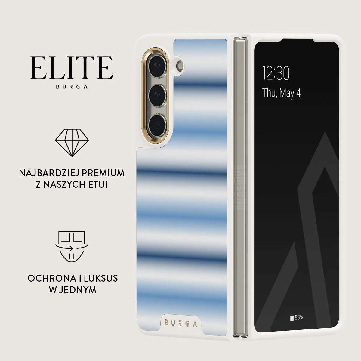 White Noise - Samsung Galaxy Z Fold 5 Etui - Image 16