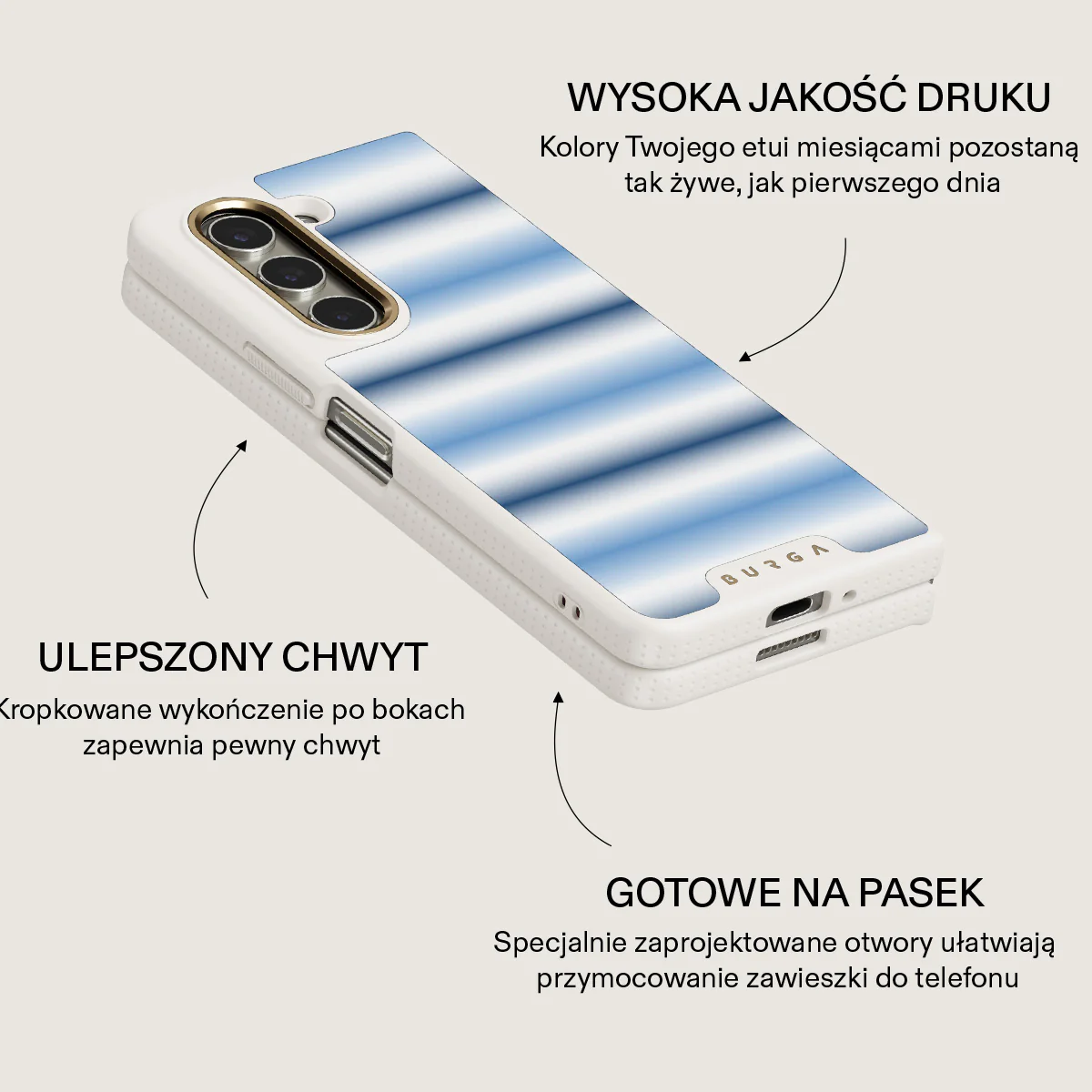 White Noise - Samsung Galaxy Z Fold 5 Etui - Image 19