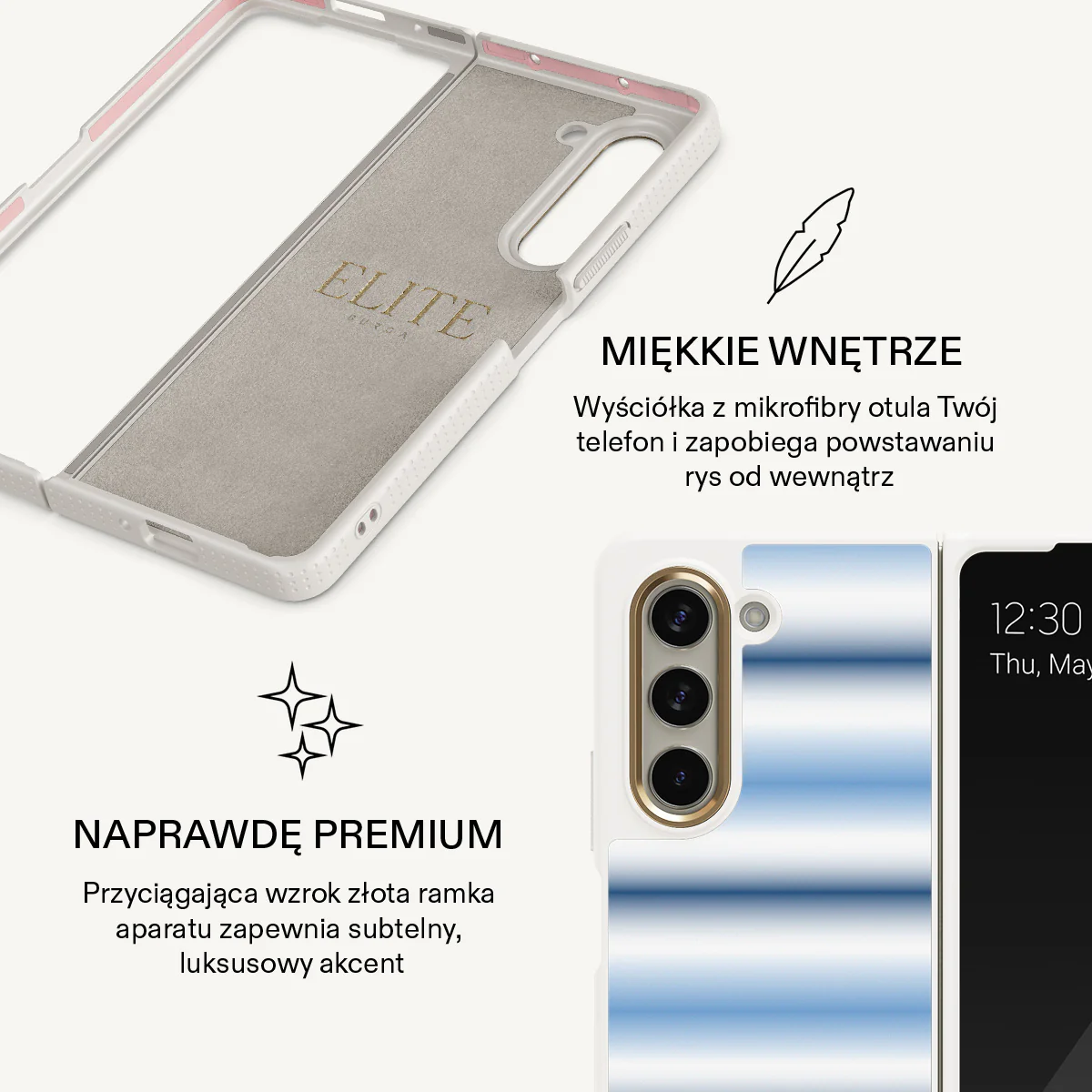 White Noise - Samsung Galaxy Z Fold 5 Etui - Image 20
