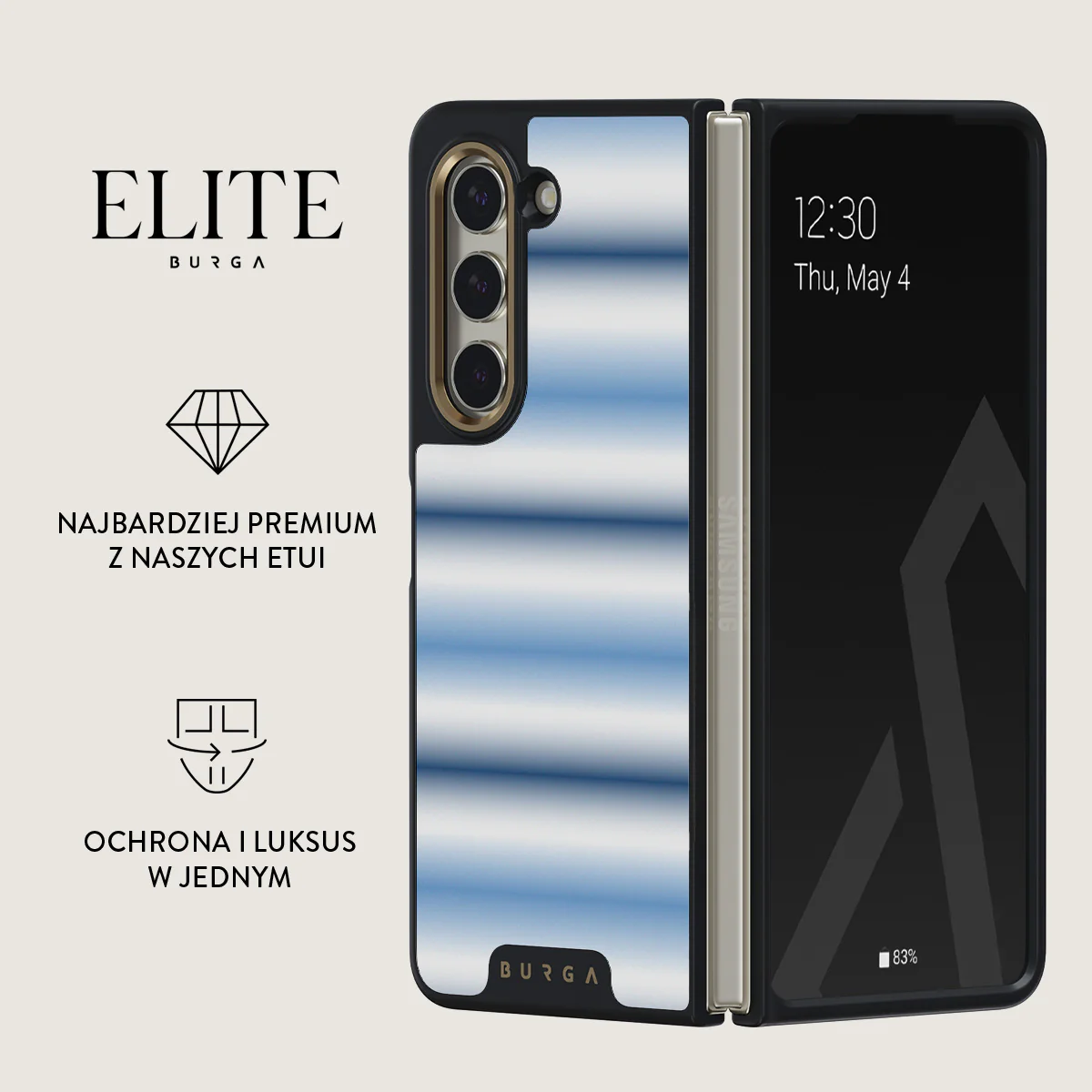 White Noise - Samsung Galaxy Z Fold 5 Etui - Image 9
