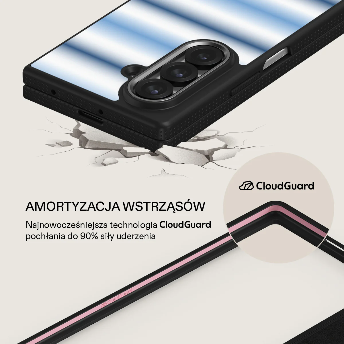 White Noise - Samsung Galaxy Z Fold 7 Etui - Image 10
