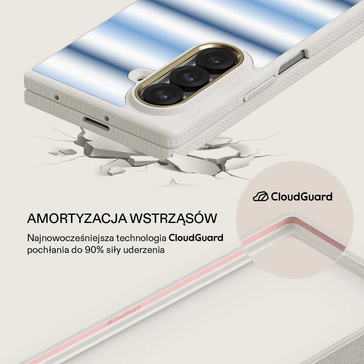 White Noise - Samsung Galaxy Z Fold 7 Etui - Image 17