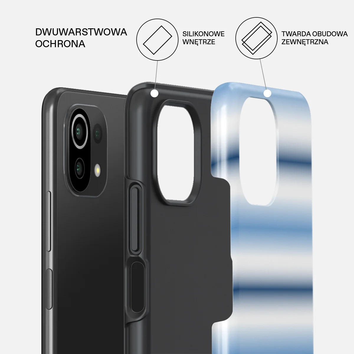 White Noise - Xiaomi 11 Lite 5G NE Etui - Image 2