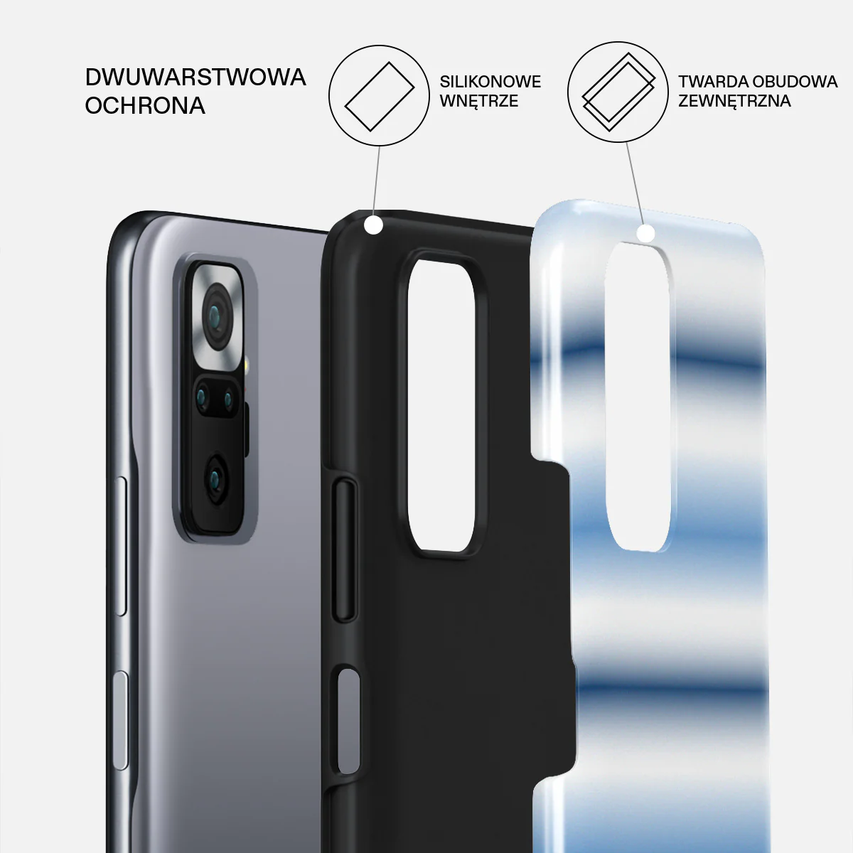 White Noise - Xiaomi Redmi Note 10 Pro Etui - Image 2