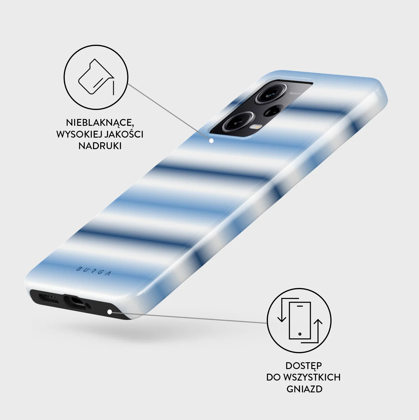 White Noise - Xiaomi Redmi Note 12 Pro+ 5G Etui - Image 3