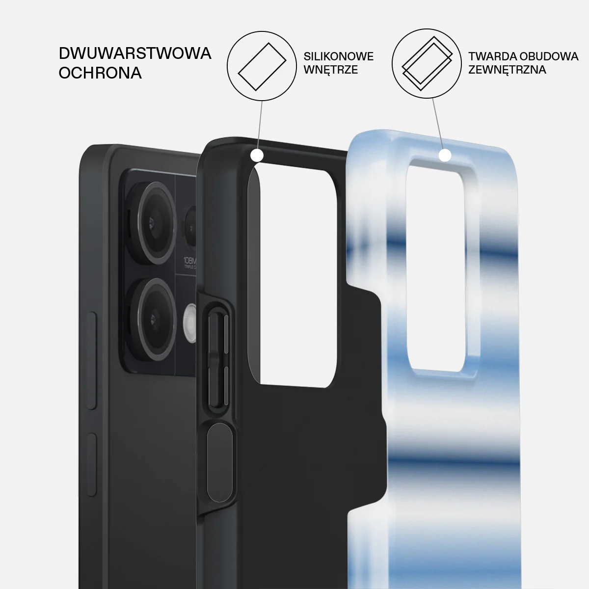 White Noise - Xiaomi Redmi Note 13 5G Etui - Image 2