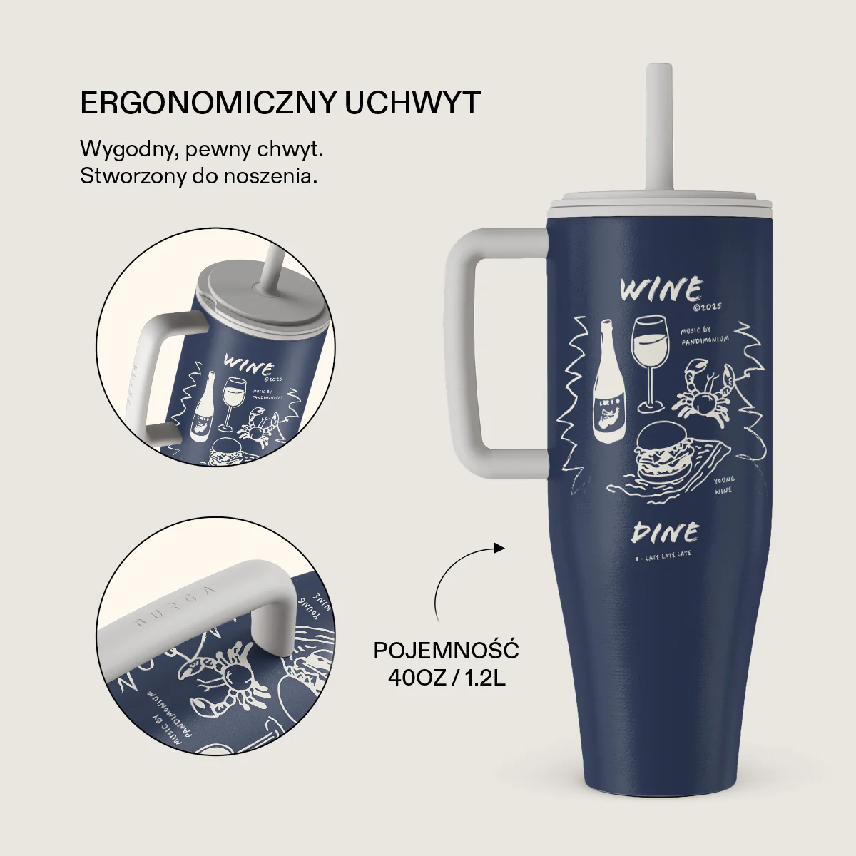 Wine & Dine - All Day Leakproof Tumbler - Image 2