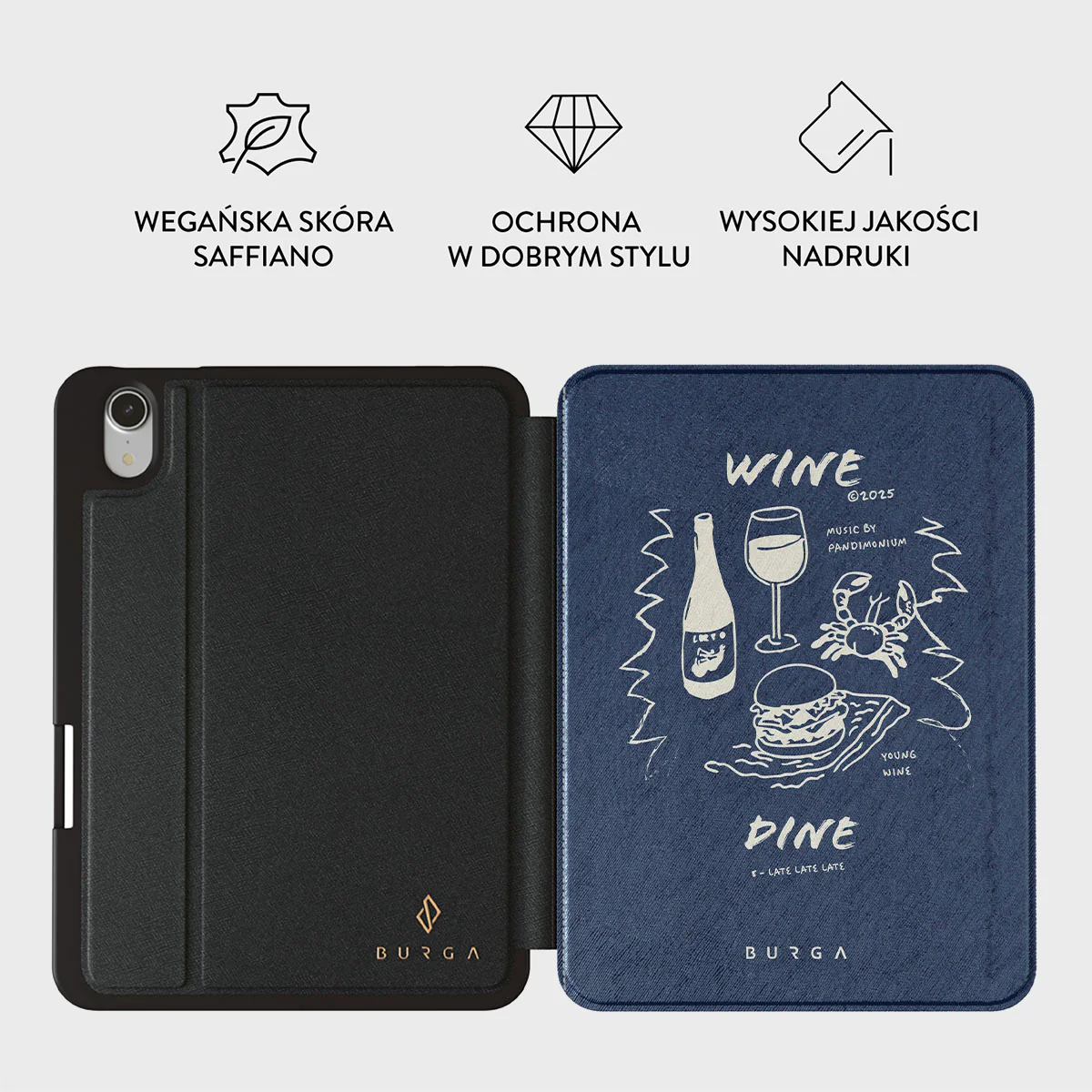 Wine & Dine - Etui na iPad Mini 8.3 (A17 Pro/6 generacji) - Image 2