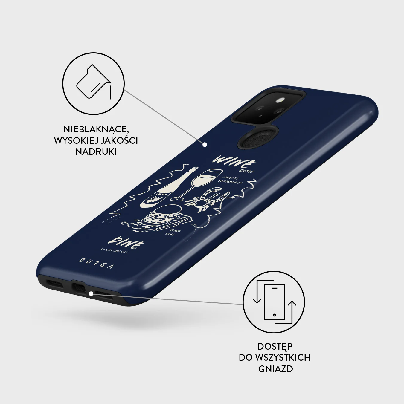 Wine & Dine - Google Pixel 5 Etui - Image 3