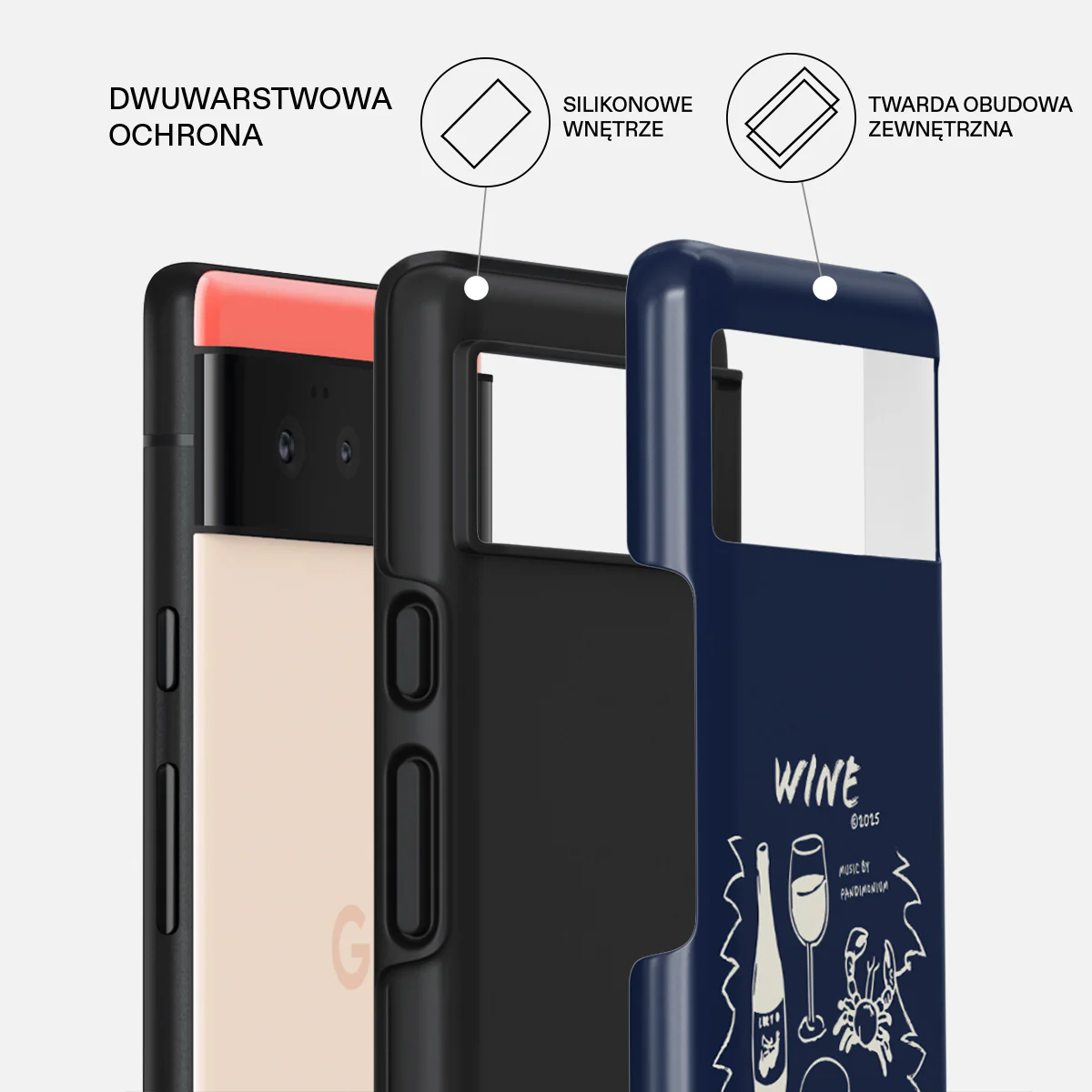 Wine & Dine - Google Pixel 6 Etui - Image 2