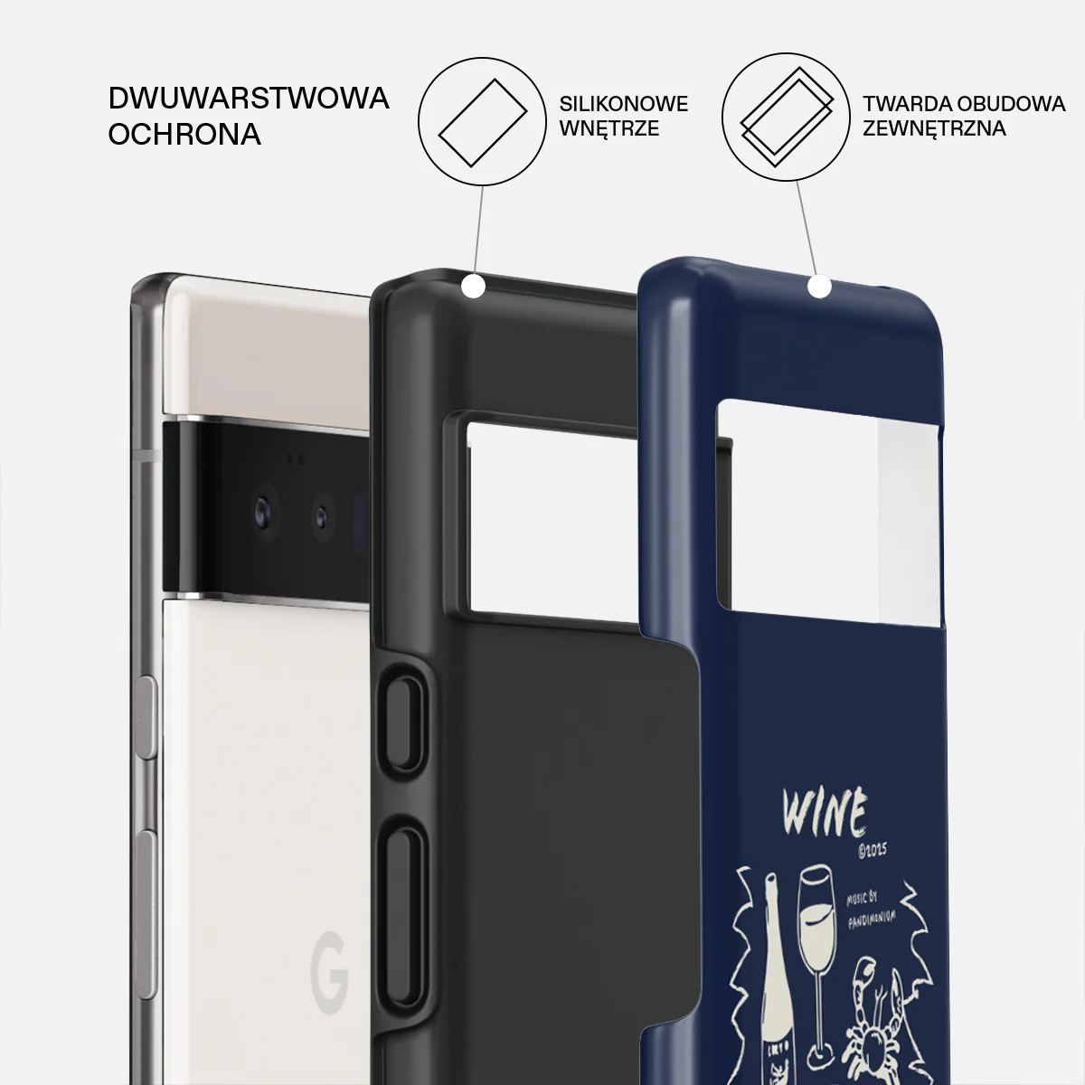 Wine & Dine - Google Pixel 6 Pro Etui - Image 2