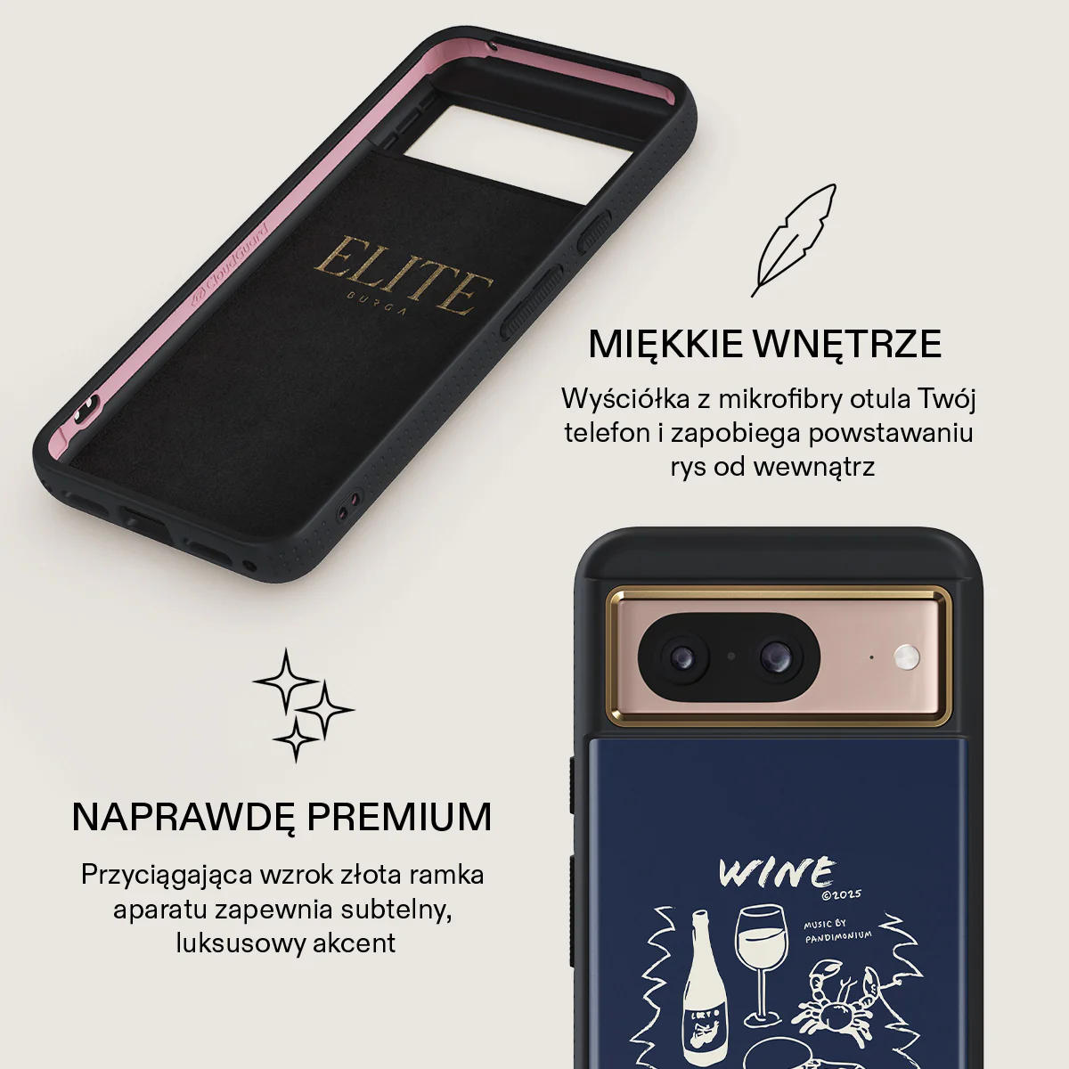 Wine & Dine - Google Pixel 8 Etui - Image 10