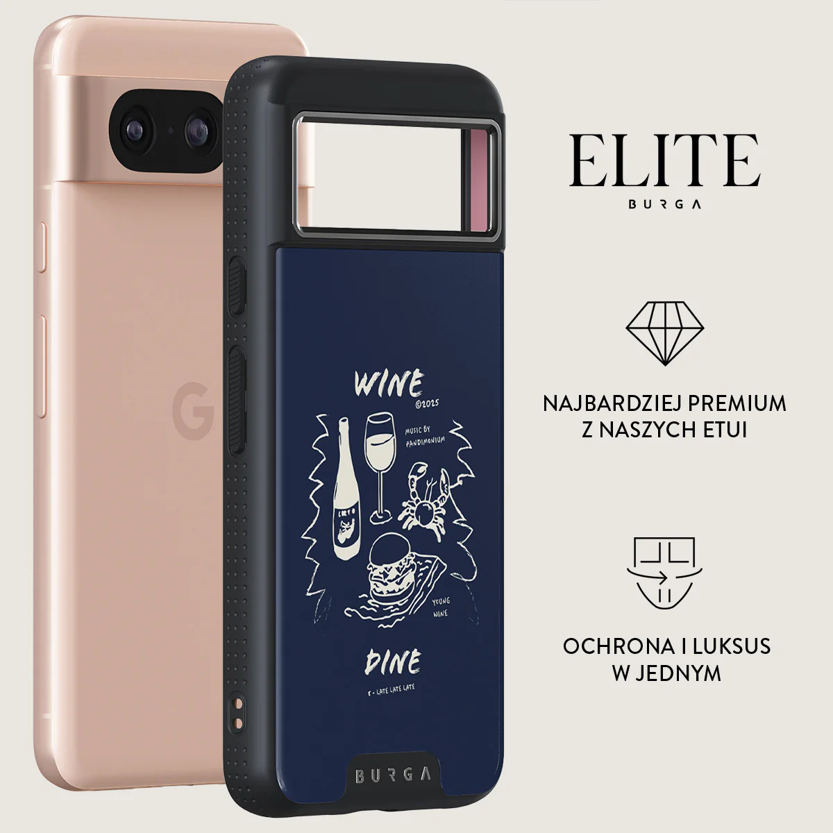 Wine & Dine - Google Pixel 8 Etui - Image 13