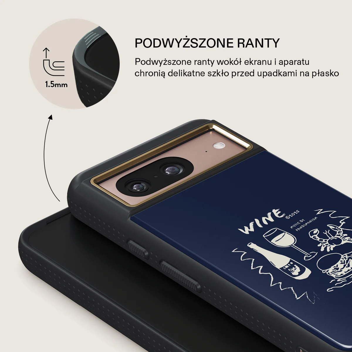 Wine & Dine - Google Pixel 8 Etui - Image 8