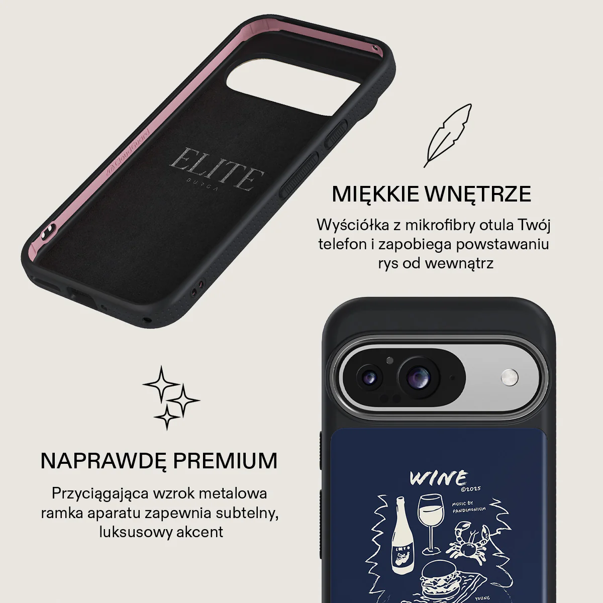 Wine & Dine - Google Pixel 9 Etui - Image 17