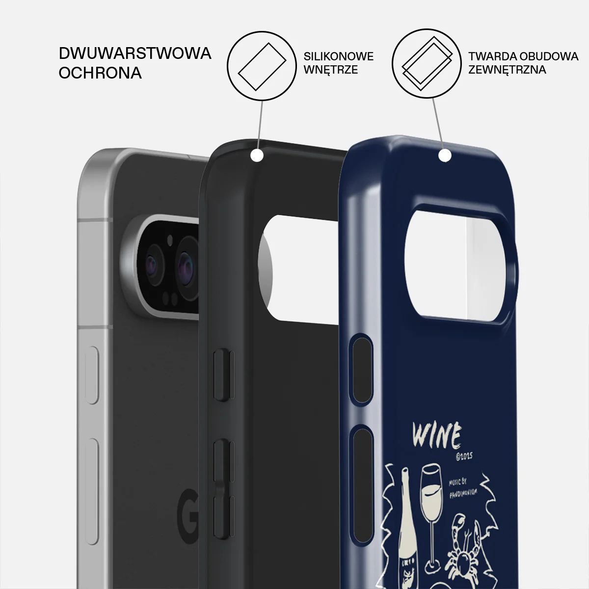 Wine & Dine - Google Pixel 9 Etui - Image 2