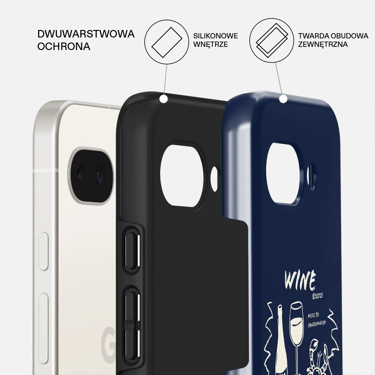 Wine & Dine - Google Pixel 9a Etui - Image 2