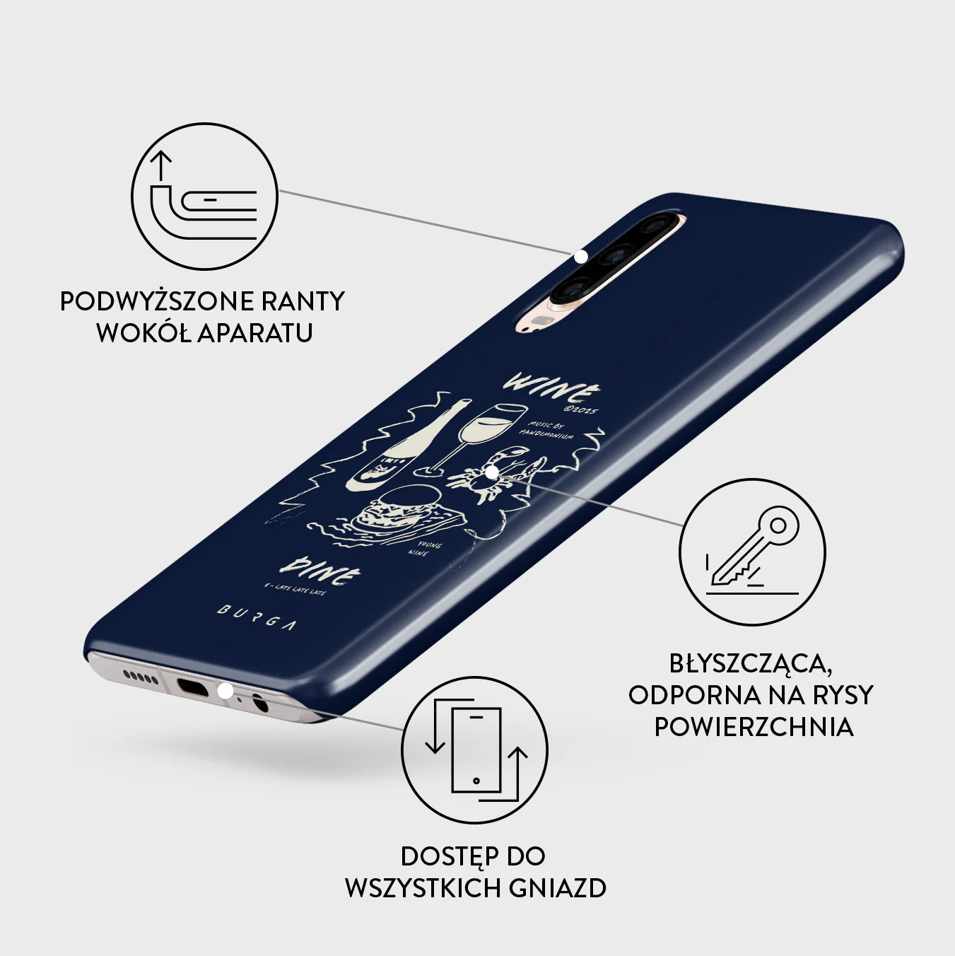 Wine & Dine - Huawei P30 Etui - Image 3