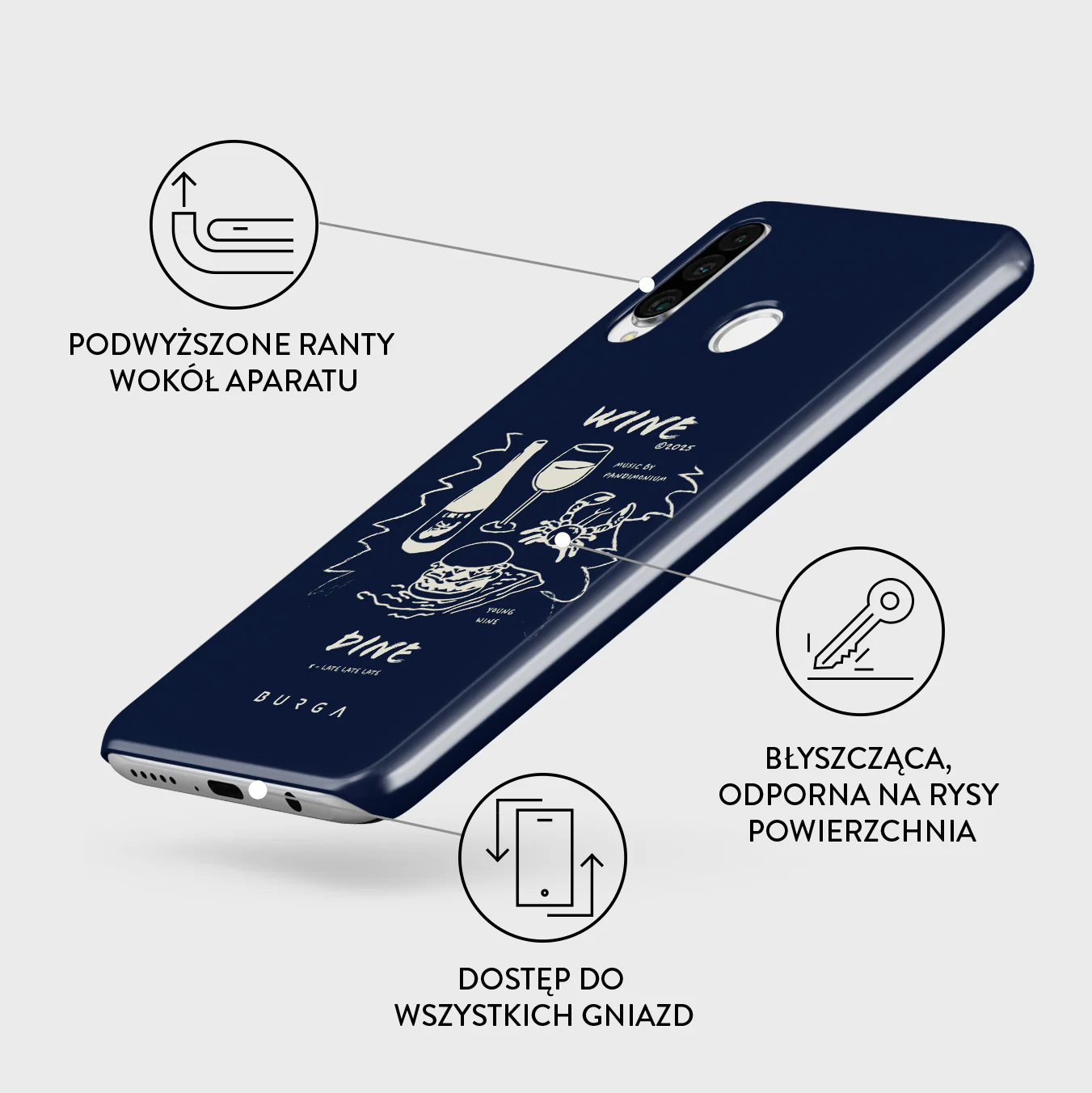 Wine & Dine - Huawei P30 Lite Etui - Image 3