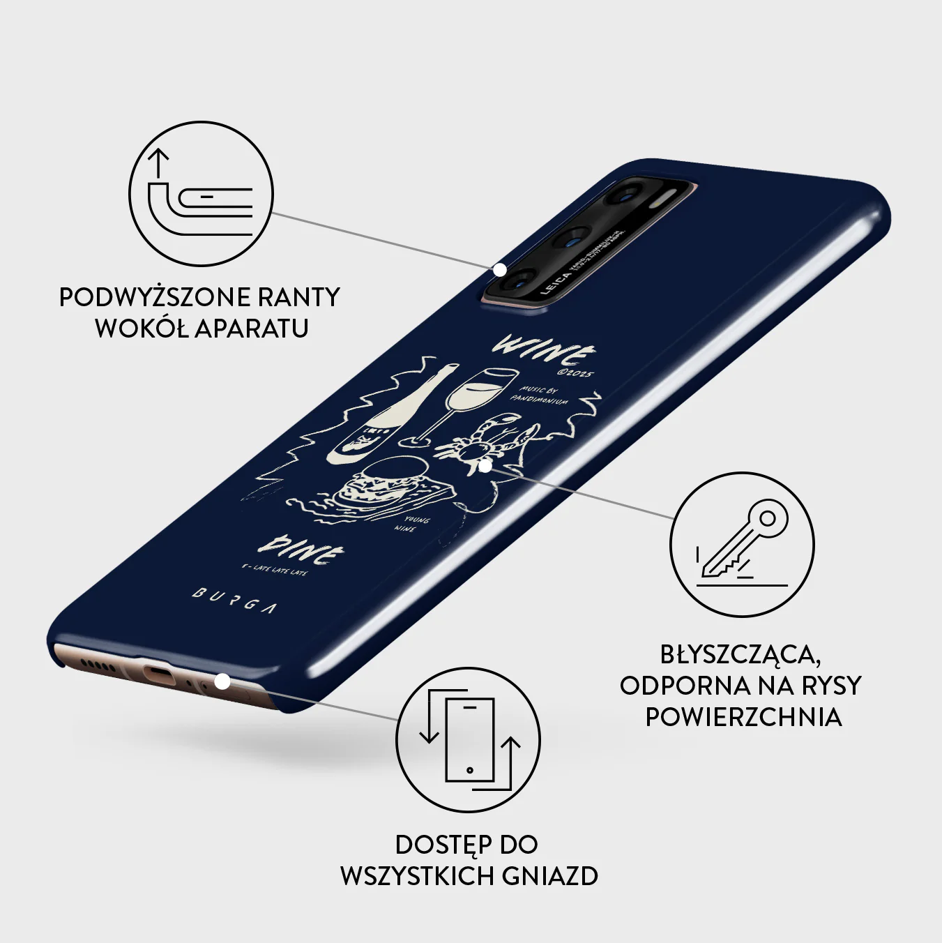 Wine & Dine - Huawei P40 Etui - Image 3