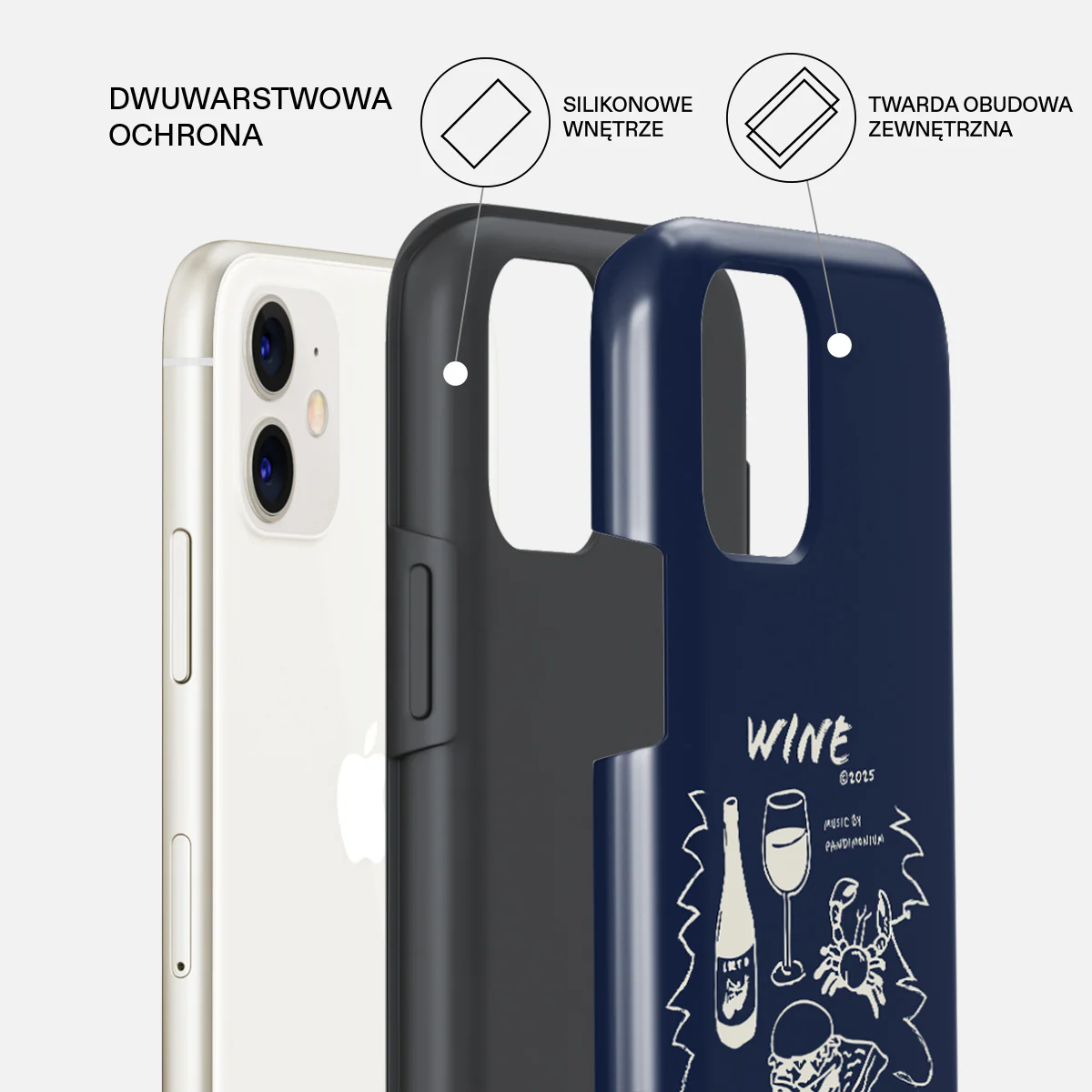 Wine & Dine - iPhone 11 Etui - Image 2