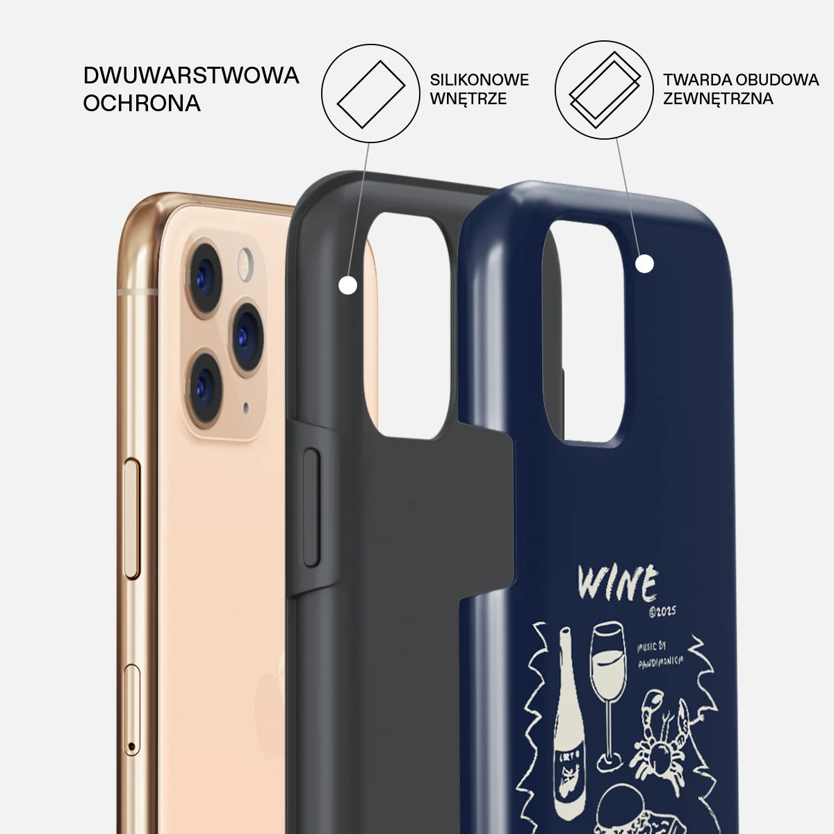 Wine & Dine - iPhone 11 Pro Max Etui - Image 6