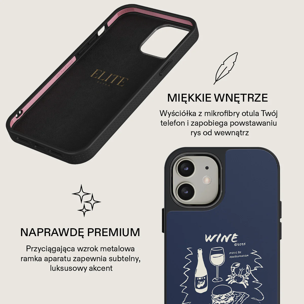 Wine & Dine - iPhone 12 Etui - Image 17