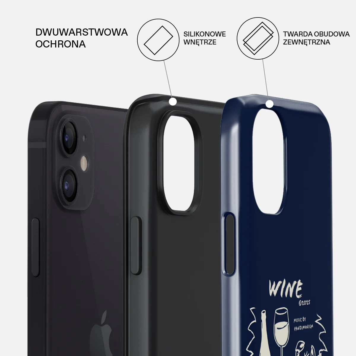 Wine & Dine - iPhone 12 Mini Etui - Image 6