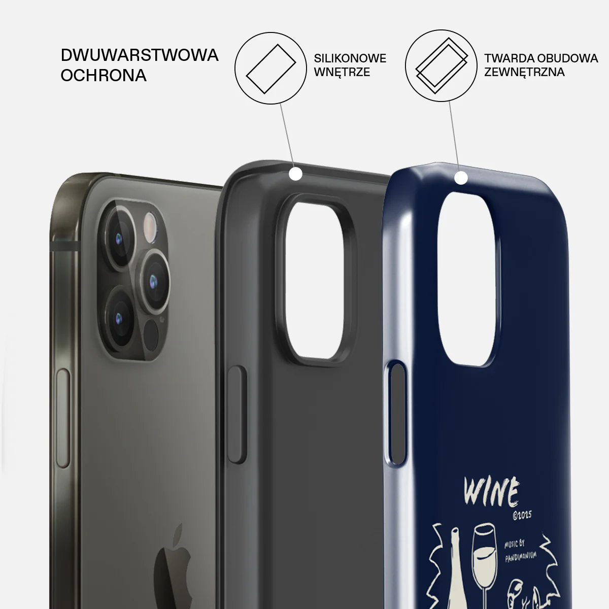 Wine & Dine - iPhone 12 Pro Etui - Image 2