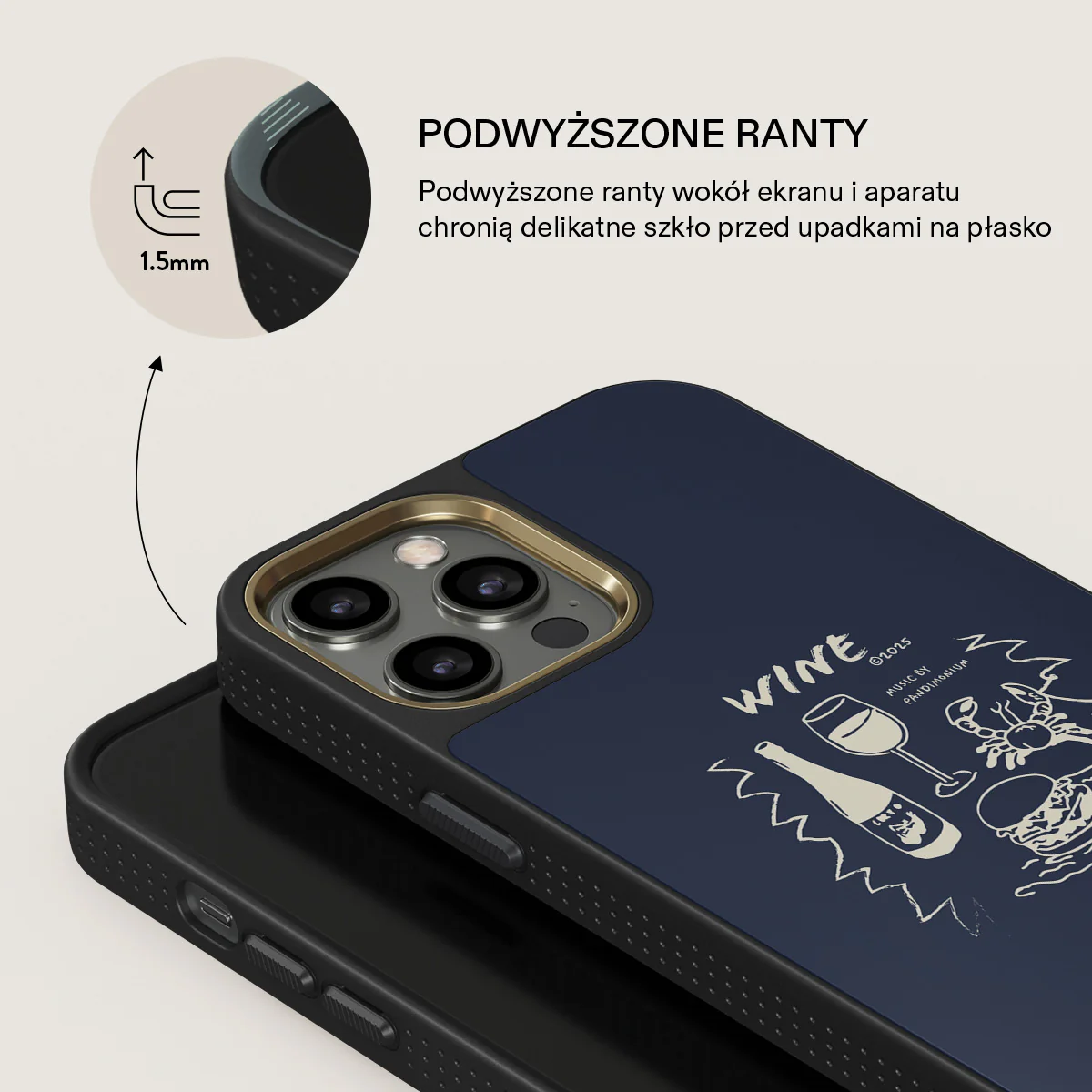 Wine & Dine - iPhone 12 Pro Max Etui - Image 12