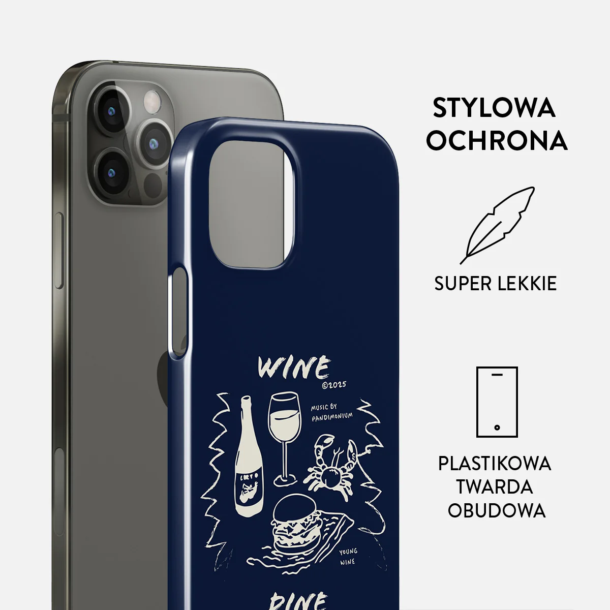 Wine & Dine - iPhone 12 Pro Max Etui - Image 2