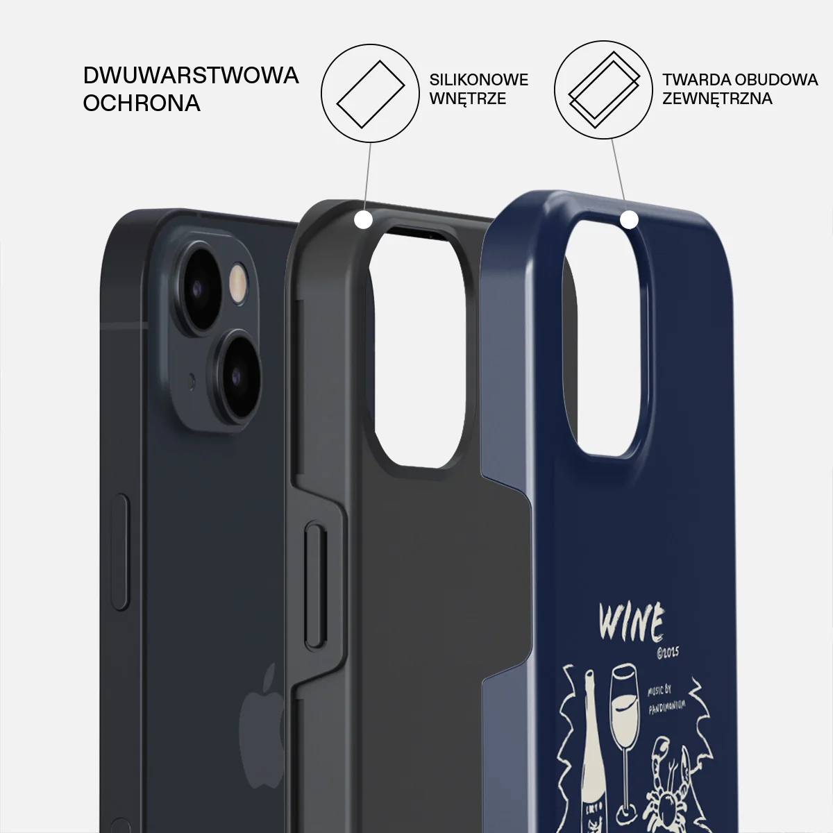 Wine & Dine - iPhone 13 Mini Etui - Image 2