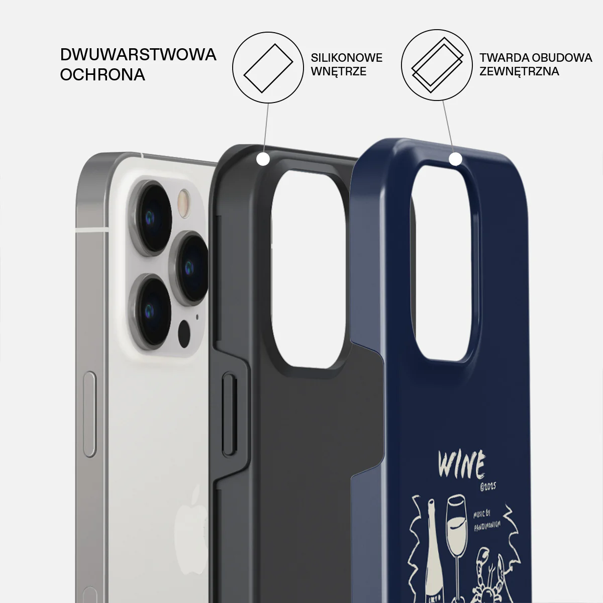 Wine & Dine - iPhone 13 Pro Max Etui - Image 2