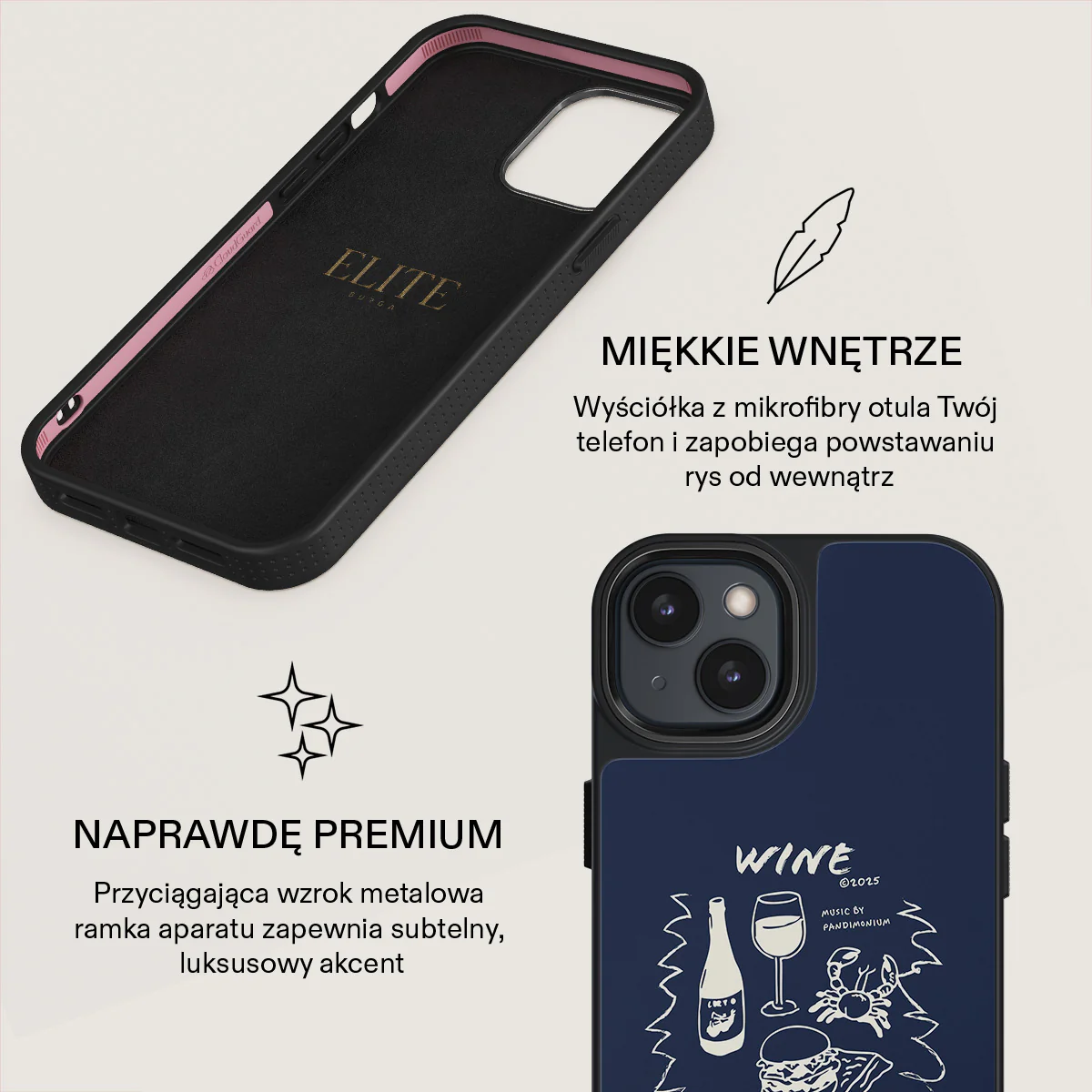 Wine & Dine - iPhone 14 Plus Etui - Image 17