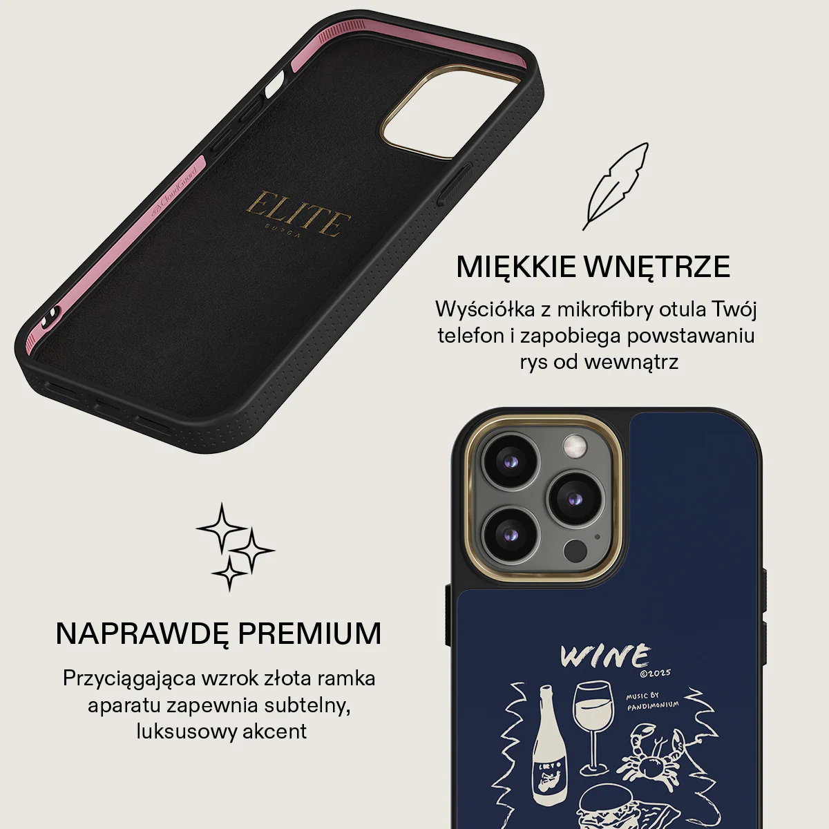 Wine & Dine - iPhone 14 Pro Etui - Image 10