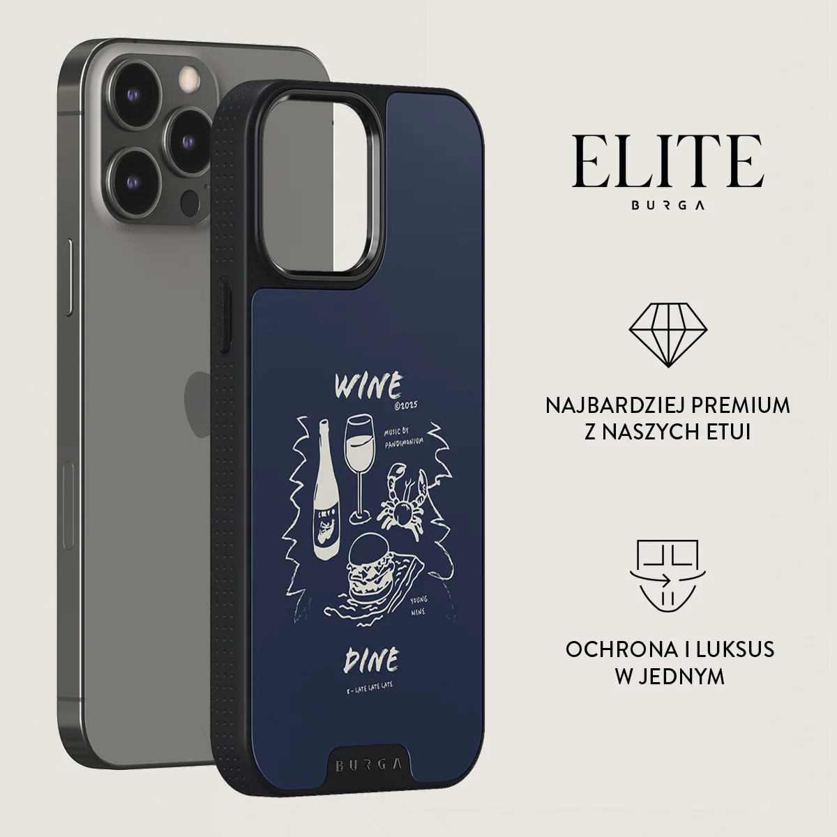 Wine & Dine - iPhone 14 Pro Etui - Image 13