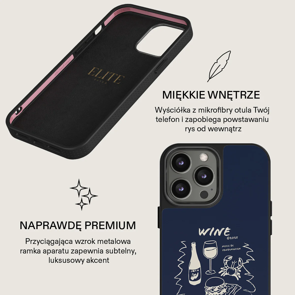 Wine & Dine - iPhone 14 Pro Max Etui - Image 17