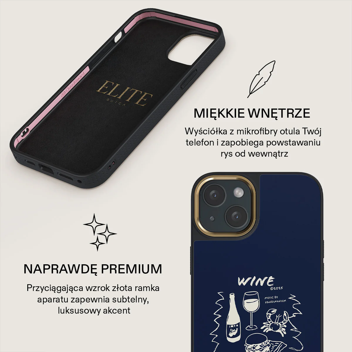 Wine & Dine - iPhone 15 Etui - Image 10