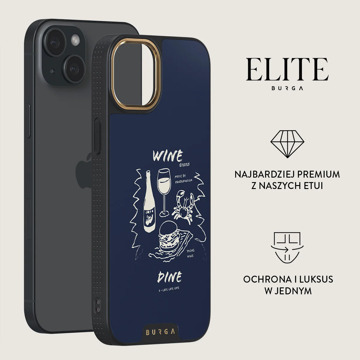 Wine & Dine - iPhone 15 Etui - Image 6