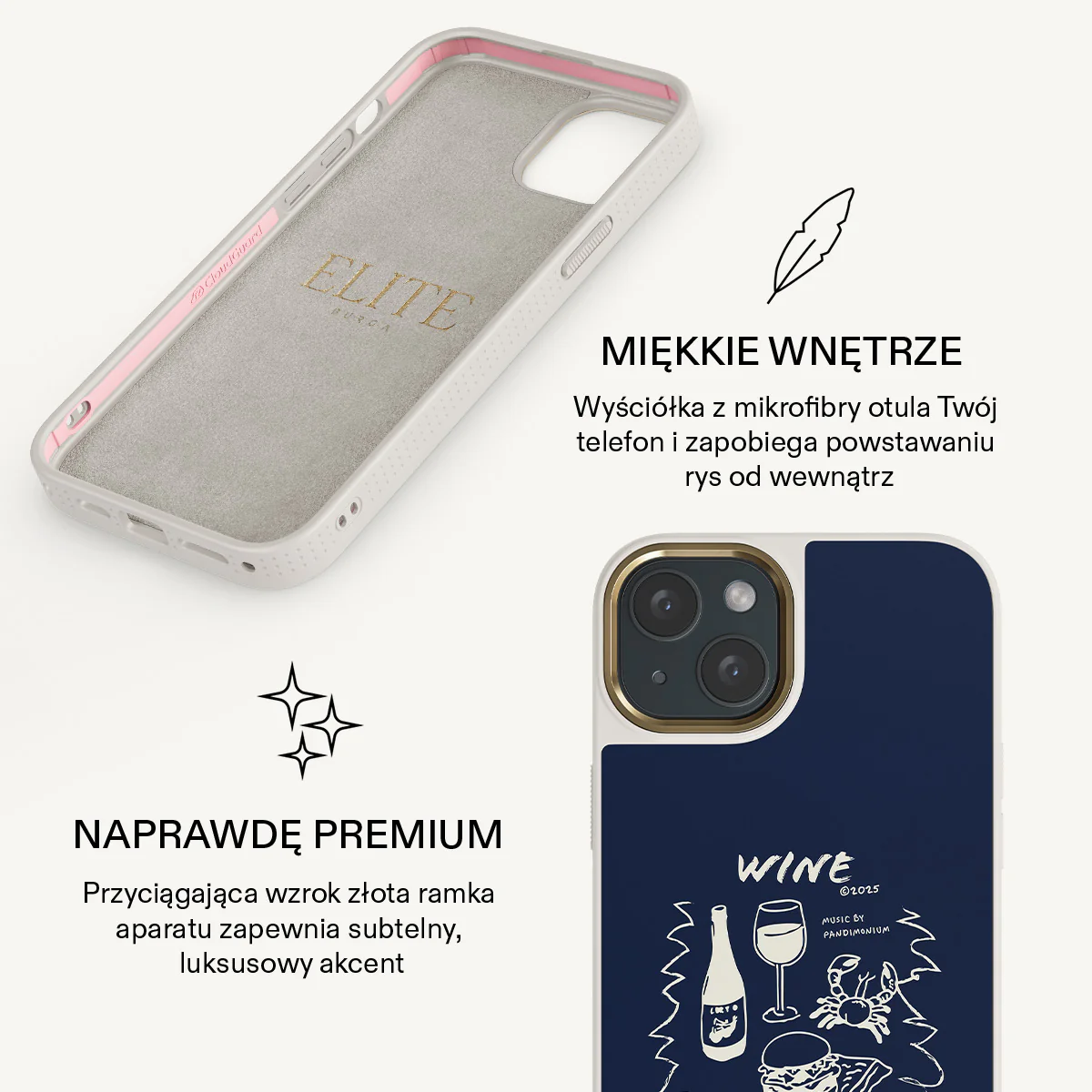 Wine & Dine - iPhone 15 Plus Etui - Image 24
