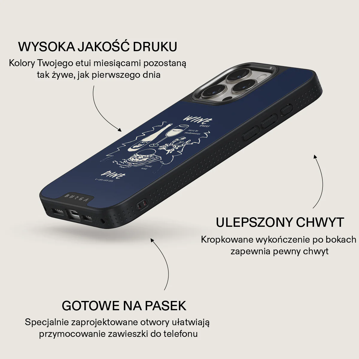 Wine & Dine - iPhone 15 Pro Etui - Image 16